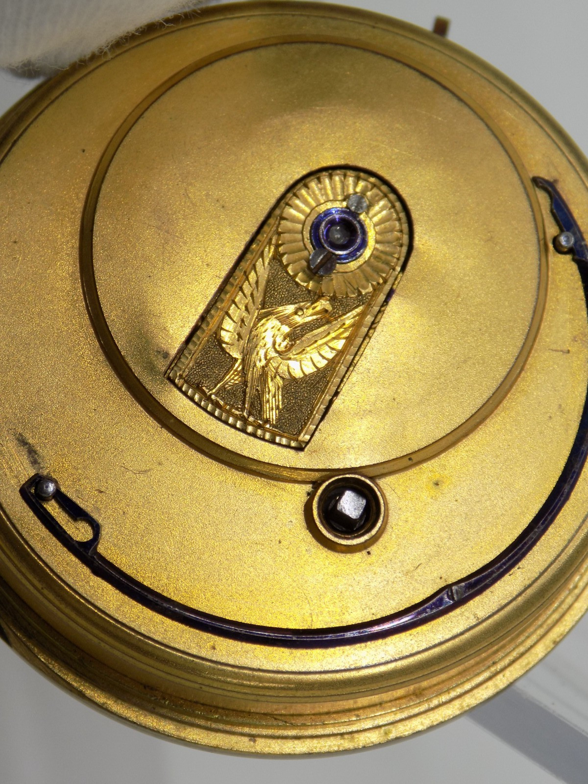 1805-1855 Joseph Johnson Verge Fusee Liverpool Pocket Watch Movement Part Key +