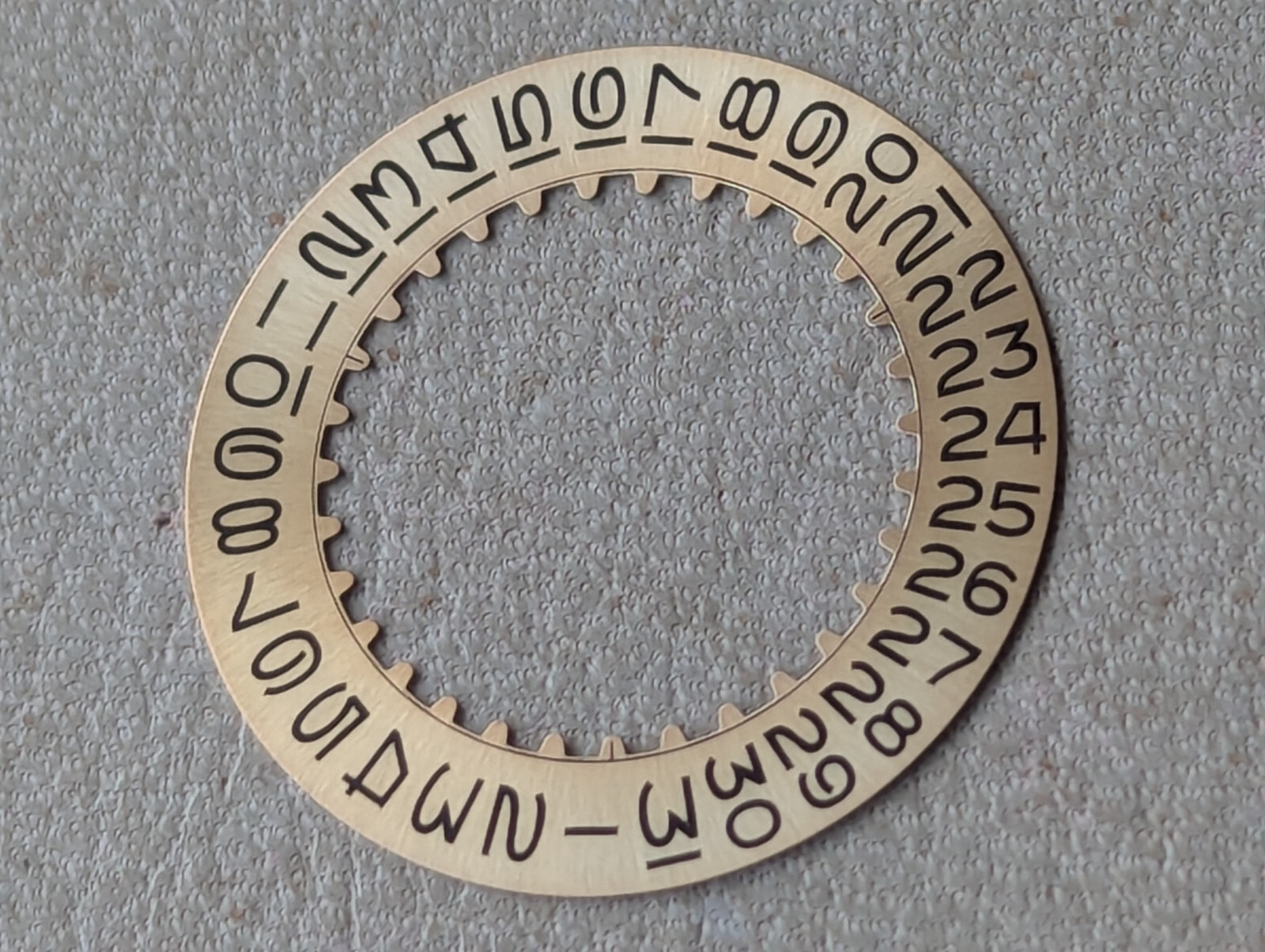 Genuine Vintage Rolex Champagne Date Wheel w/Flat Top 3’s,Open 6 & 9’s EXCEPT 26