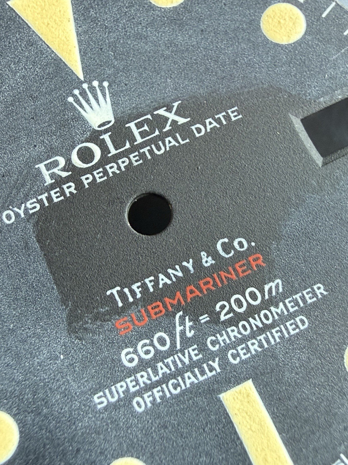 Rolex Submariner 1680 Red MK V Dial GENUINE Tiffany & Co Double Stamped RARE