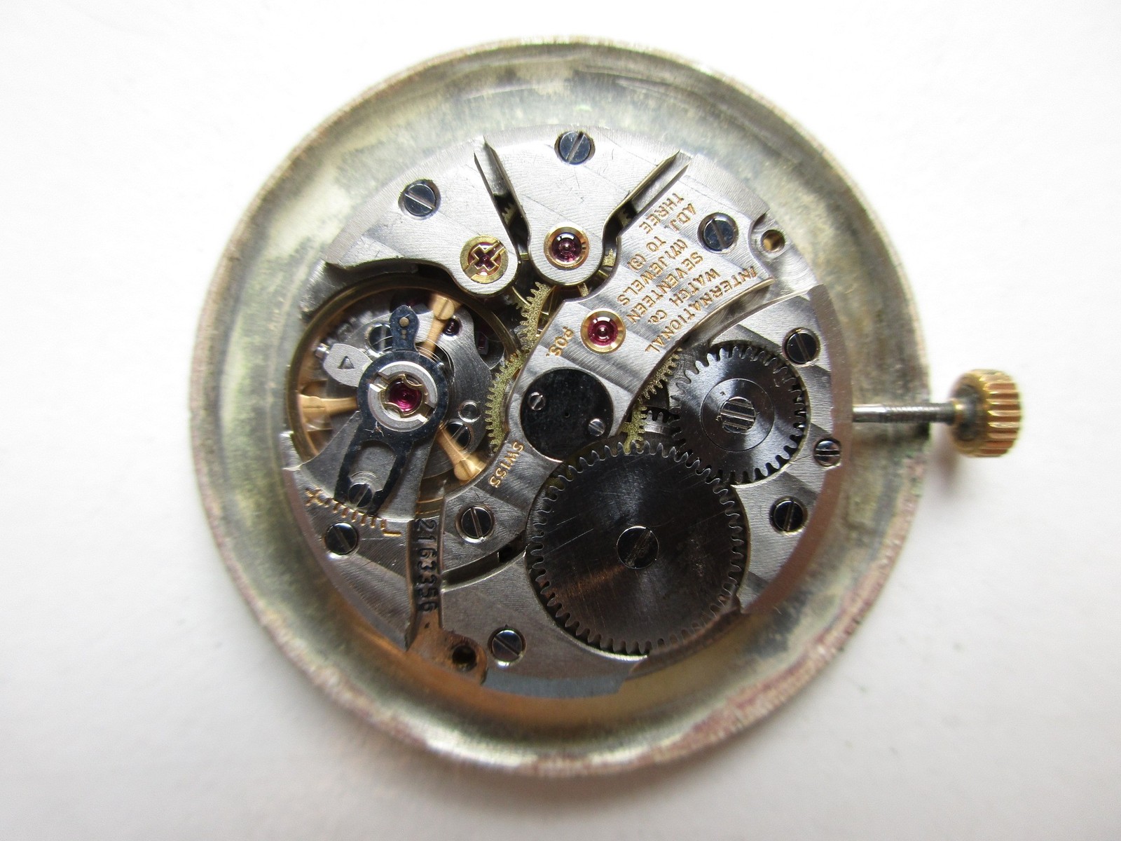 International watch co IWC cal. 423 Swiss watch movement & dial – running