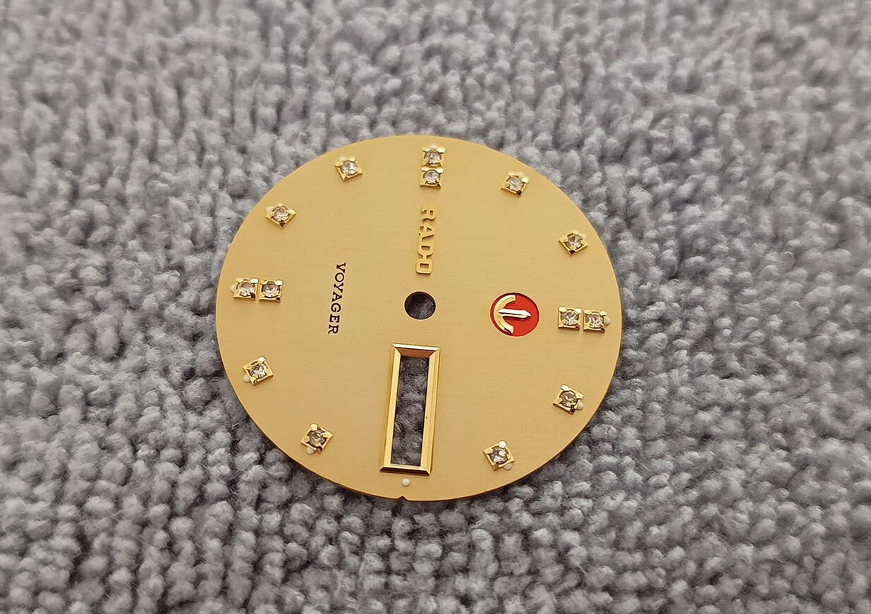 NOS GENUINE RADO VOYAGER GOLD TONE DIAL FOR GENT WATCH…NICE & RARE !!!