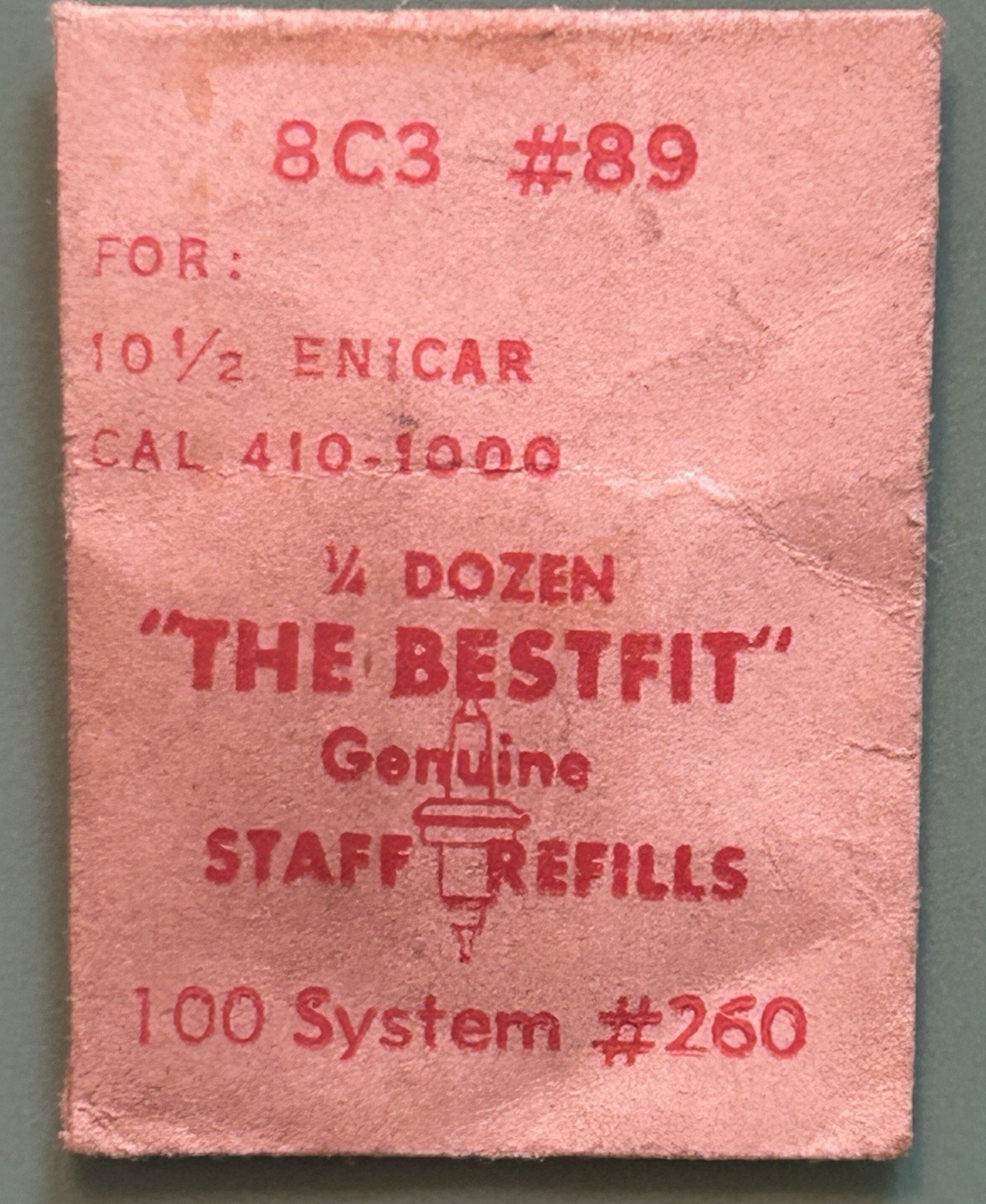 Enicar – Cal. 410-1000 – Balance Staff – Part 260 – NOS – 2 Staffs