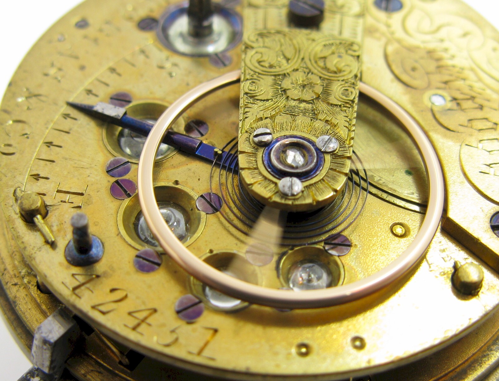 Chain fusee Pocket Watch 42451 jeweled Movement M I Tobias Liverpool