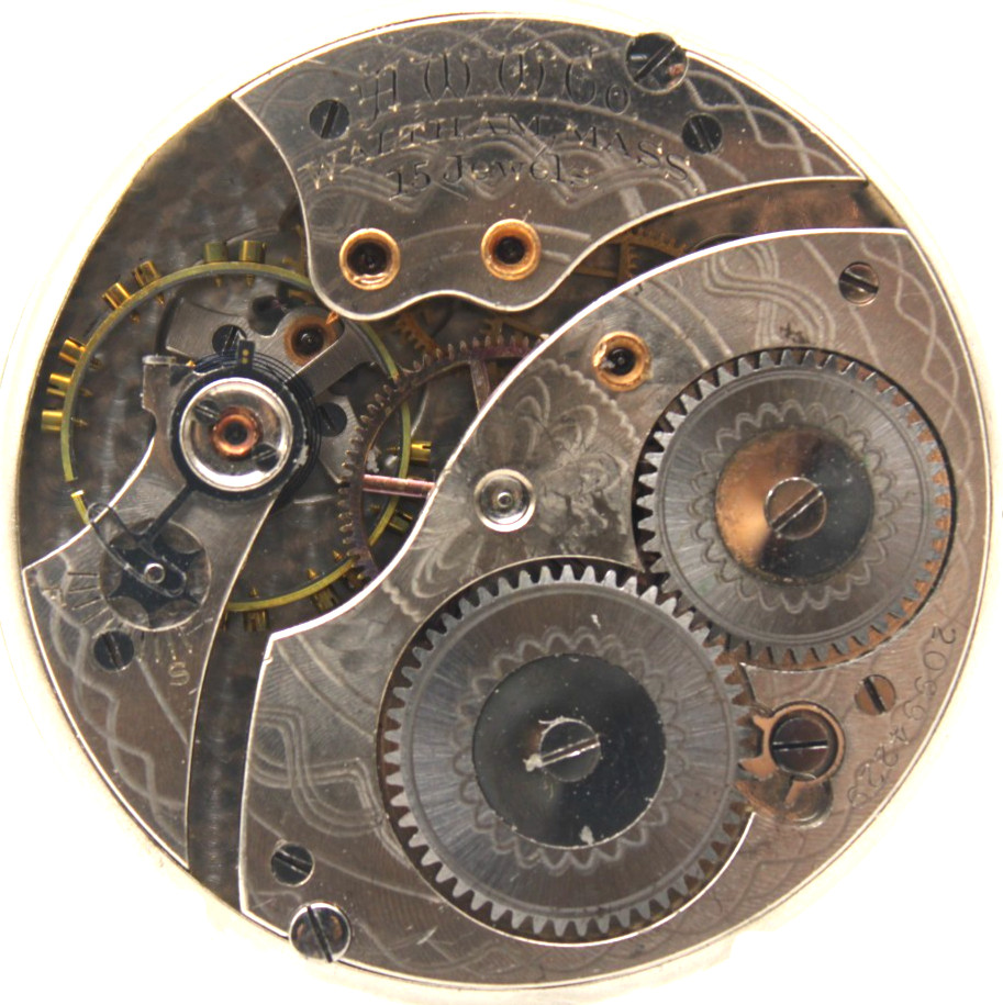 1917 WALTHAM POCKET WATCH MOVEMENT 20994229 GRADE: 220 12s 15j (RX)