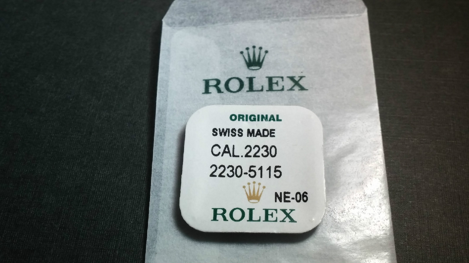 Genuine Rolex 2230 5115 SCREW (NEW) for pallet bridge, minute pinion bridge, set
