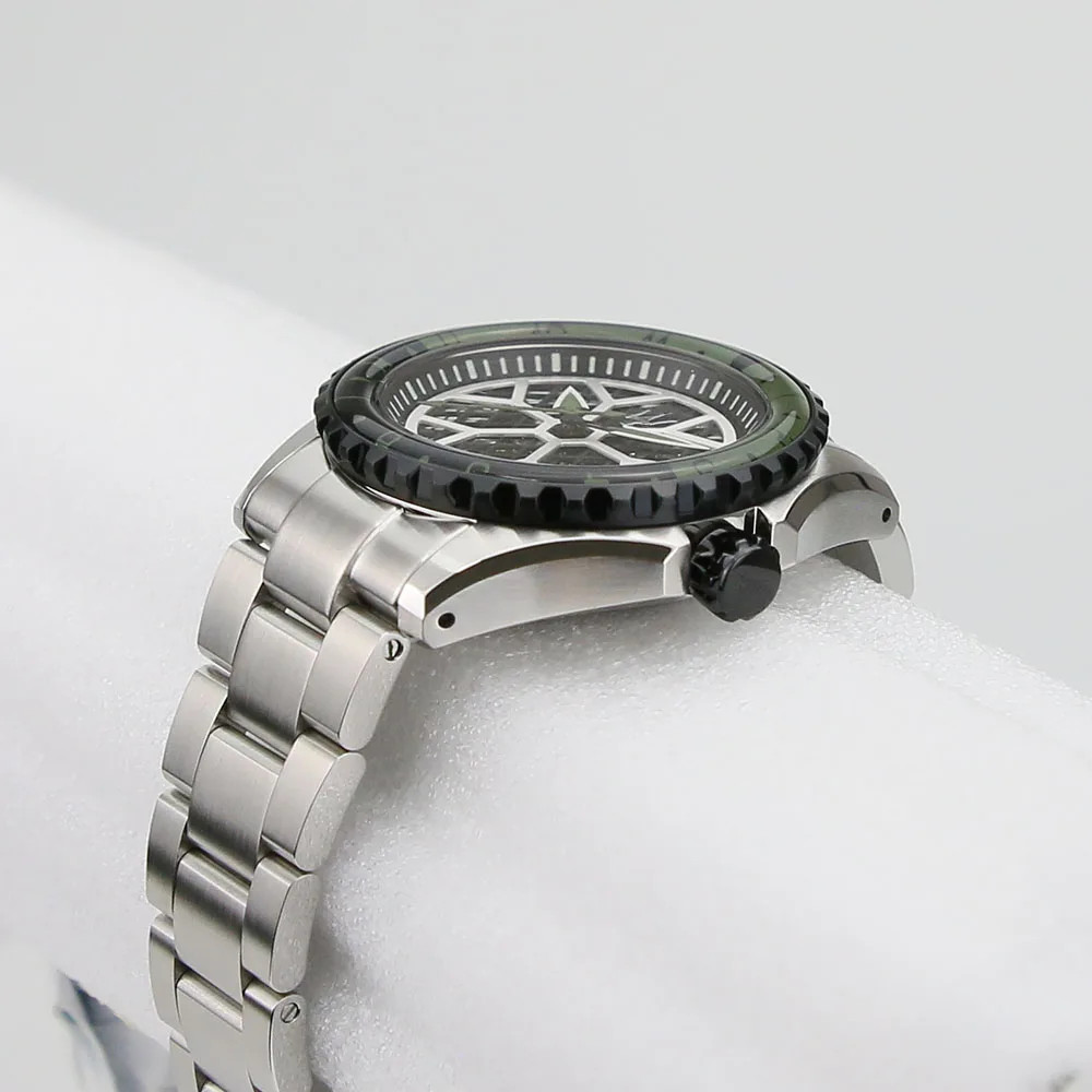 20ATM Watch Case 316L Stainless Steel For NH34 NH35 NH36 SKX007 Movement Parts