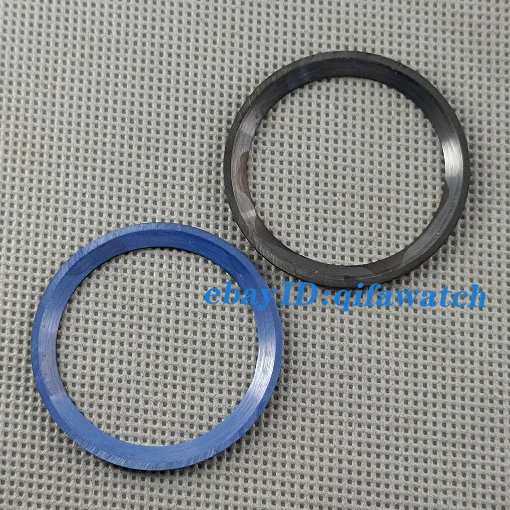 38mm black blue green ceramic watch bezel GMT insert for 40mm automatic watches