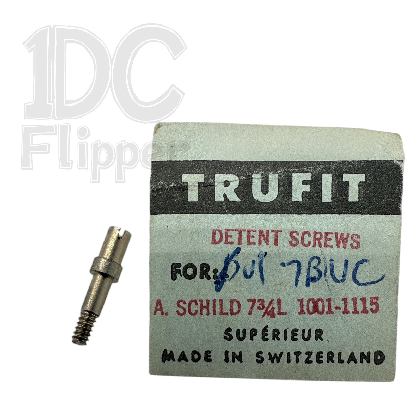 A. Schild AS 1001 SET BRIDGE SCREW 5445/209 Detent NOS Fits Multiple, Read List!