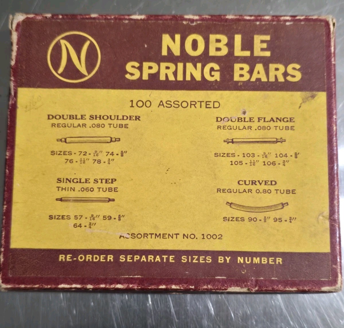Nobel Spring Bars Assortment No. 100 Watch Repair,Estate Liquidating