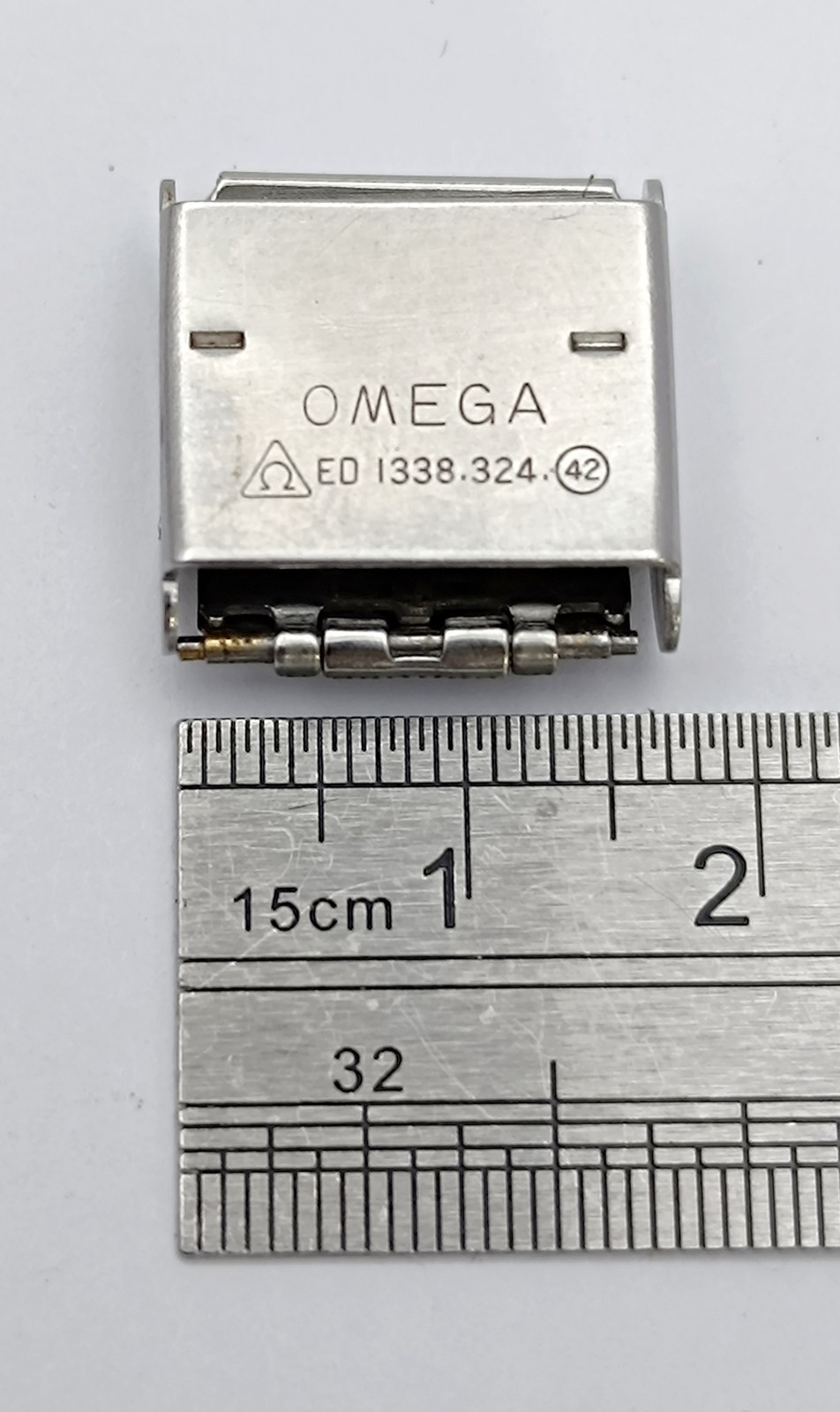 Omega Sliding Clasp ED 1338.324 42 Steel 18mm Omega Watch Bracelet Clasp