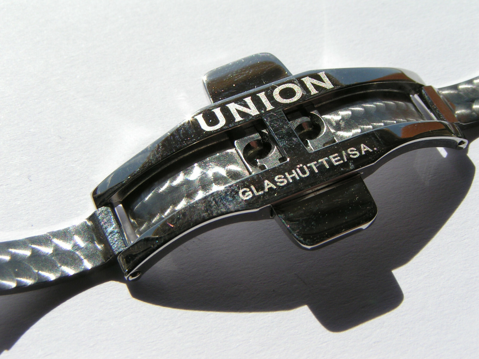 UNION GLASHÜTTE SA D640 000065 Steel 20mm Deployment Deployant Clasp Buckle I504