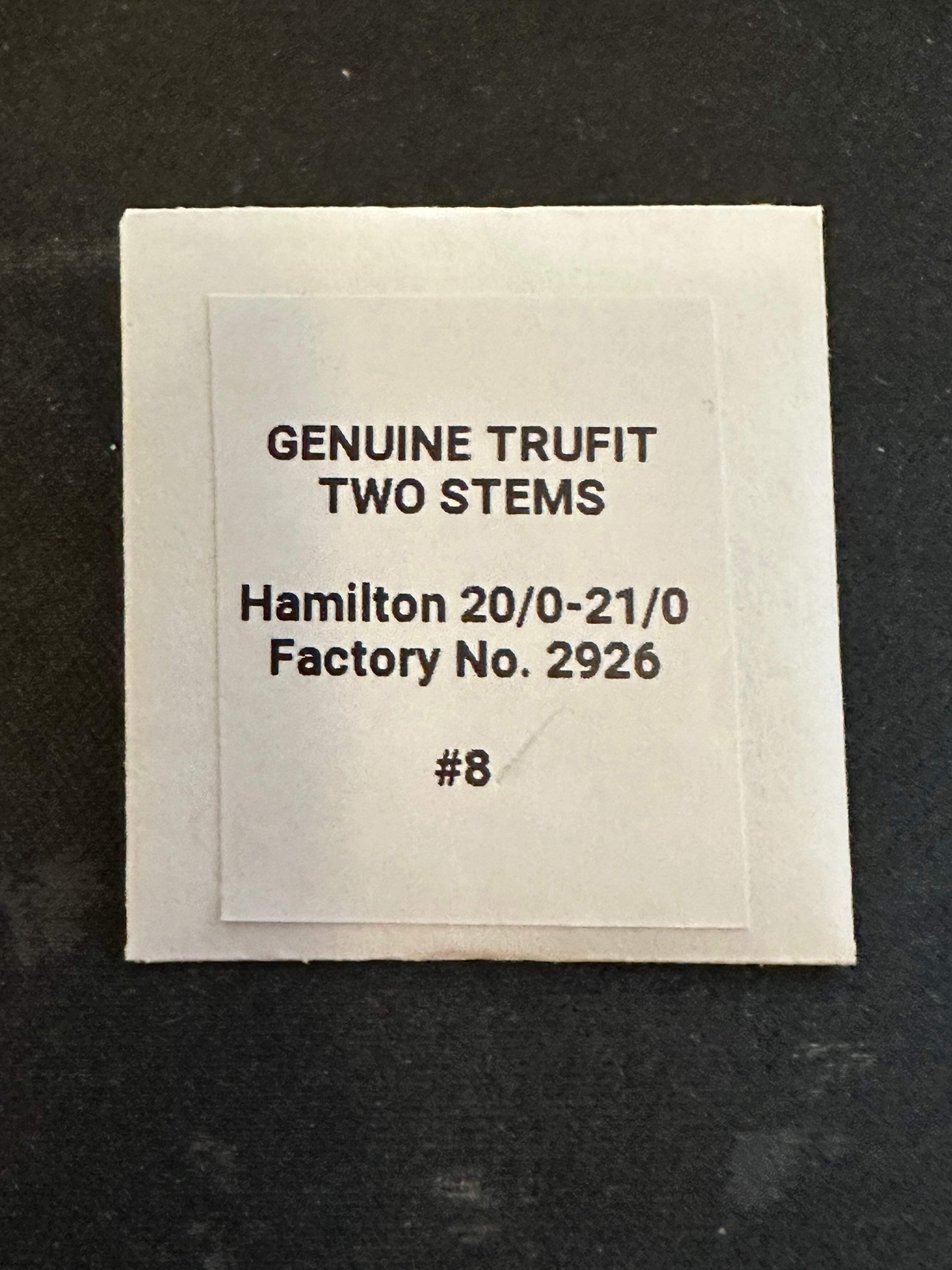 Lot of 2 TRUFIT Stem / Winding Arbors for 20/0s & 21/0s Hamilton No. 614530