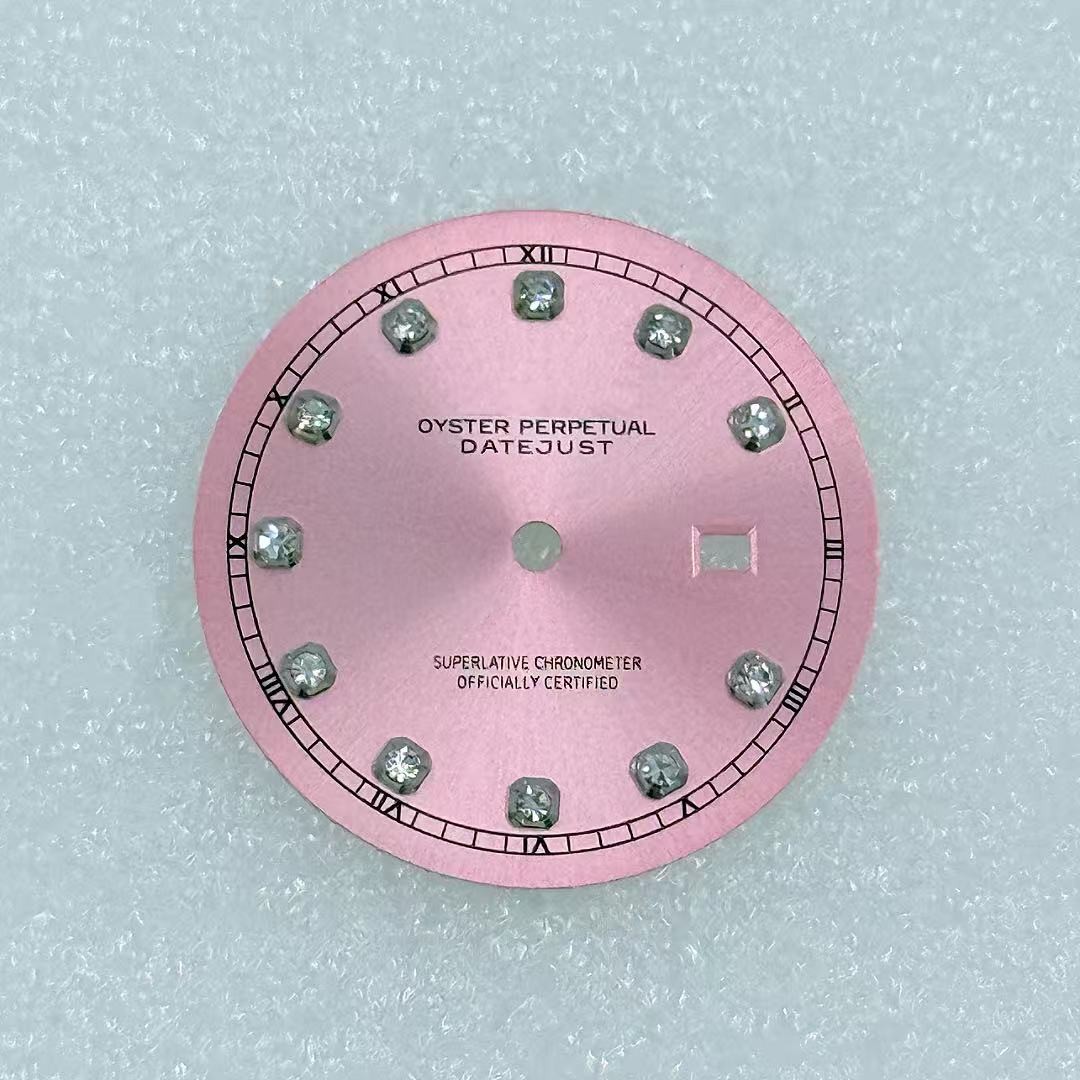 24.5mm Sun Pattern Diamond Surface Watch Dial No Luminous For NH05 Movement