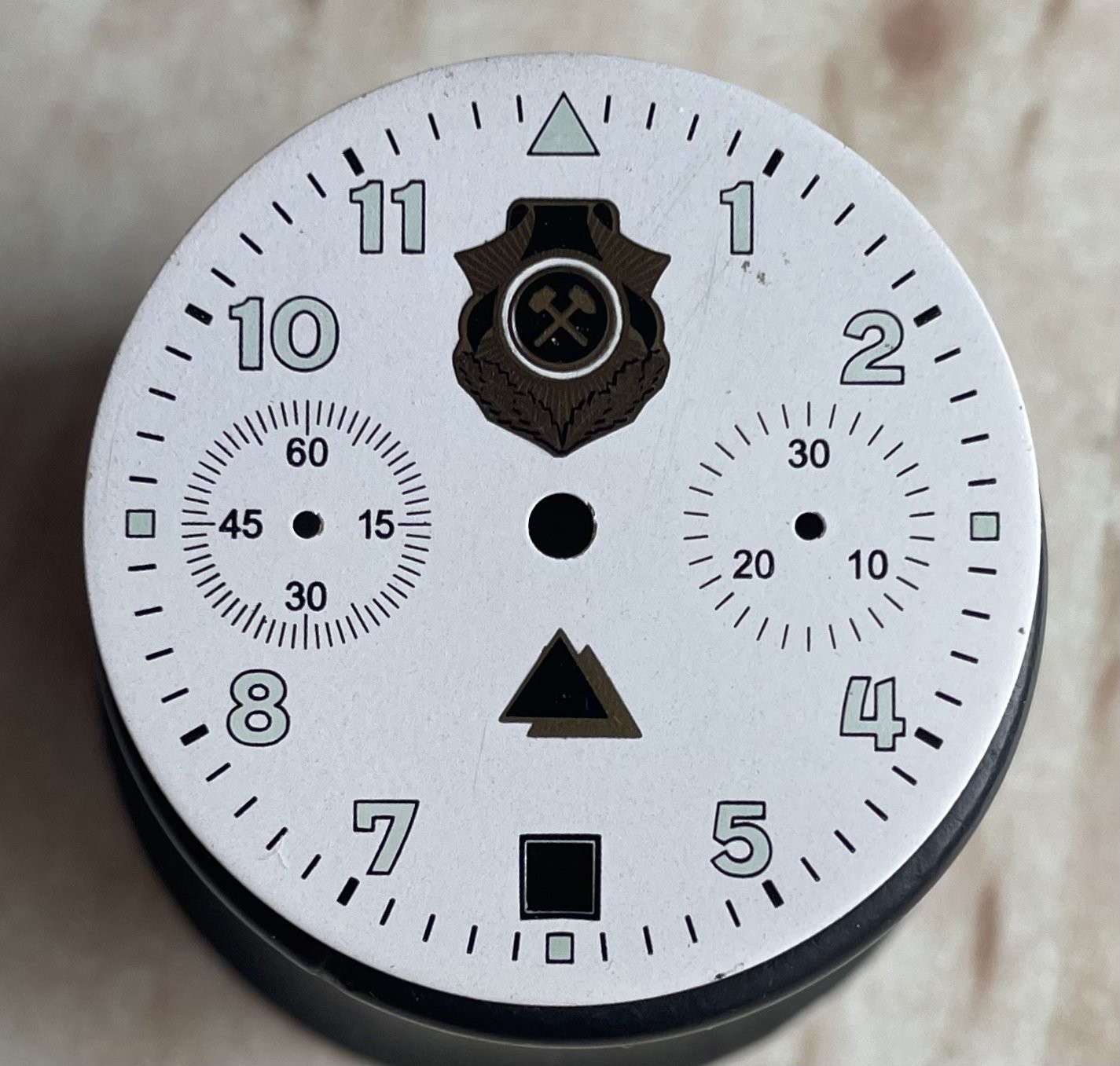 Original Poljot Chronograph Cal 3133 Dial for Wrist Watch Face