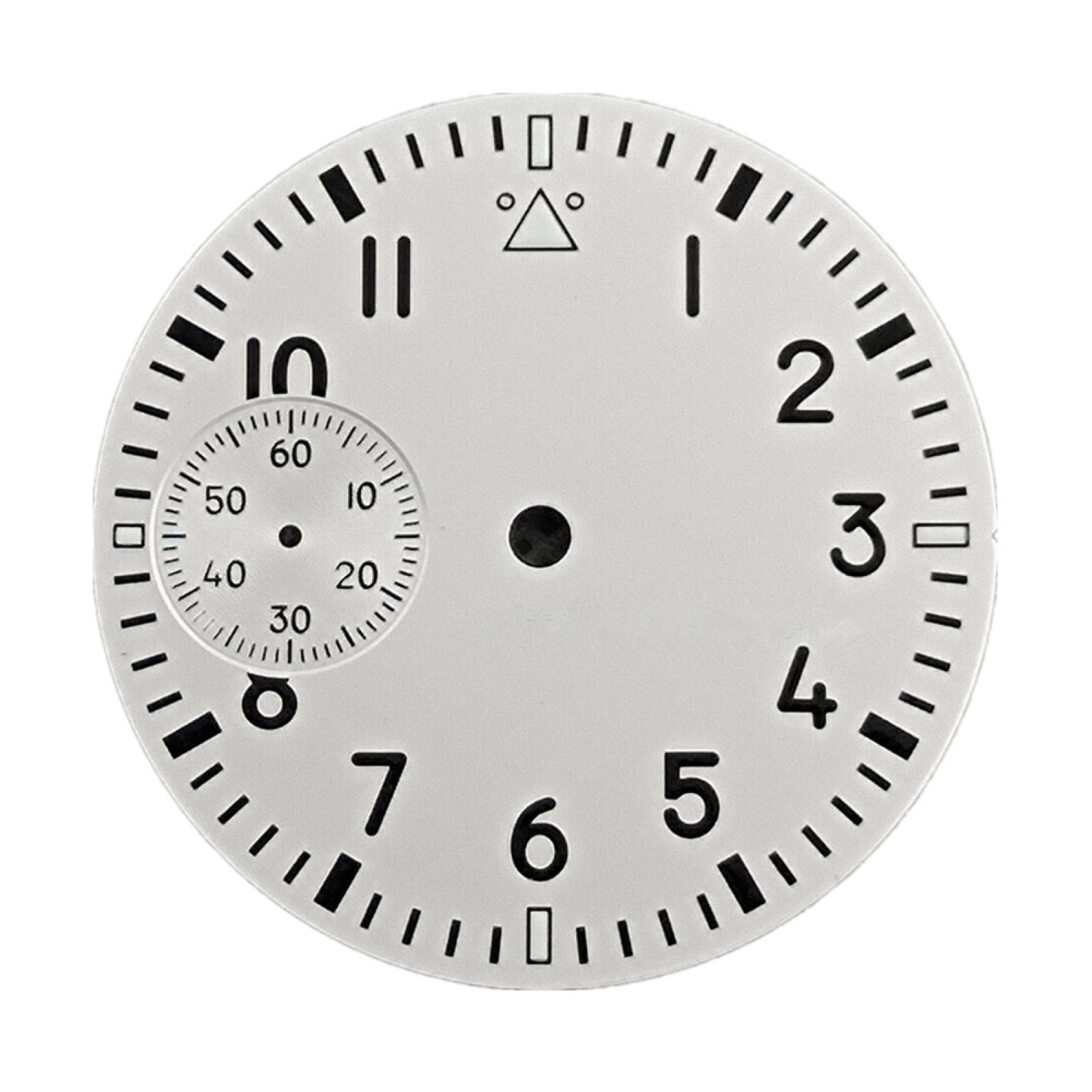 New White Watch Dial Green Luminous For Seagull ETA 6497 ST3600 Movement