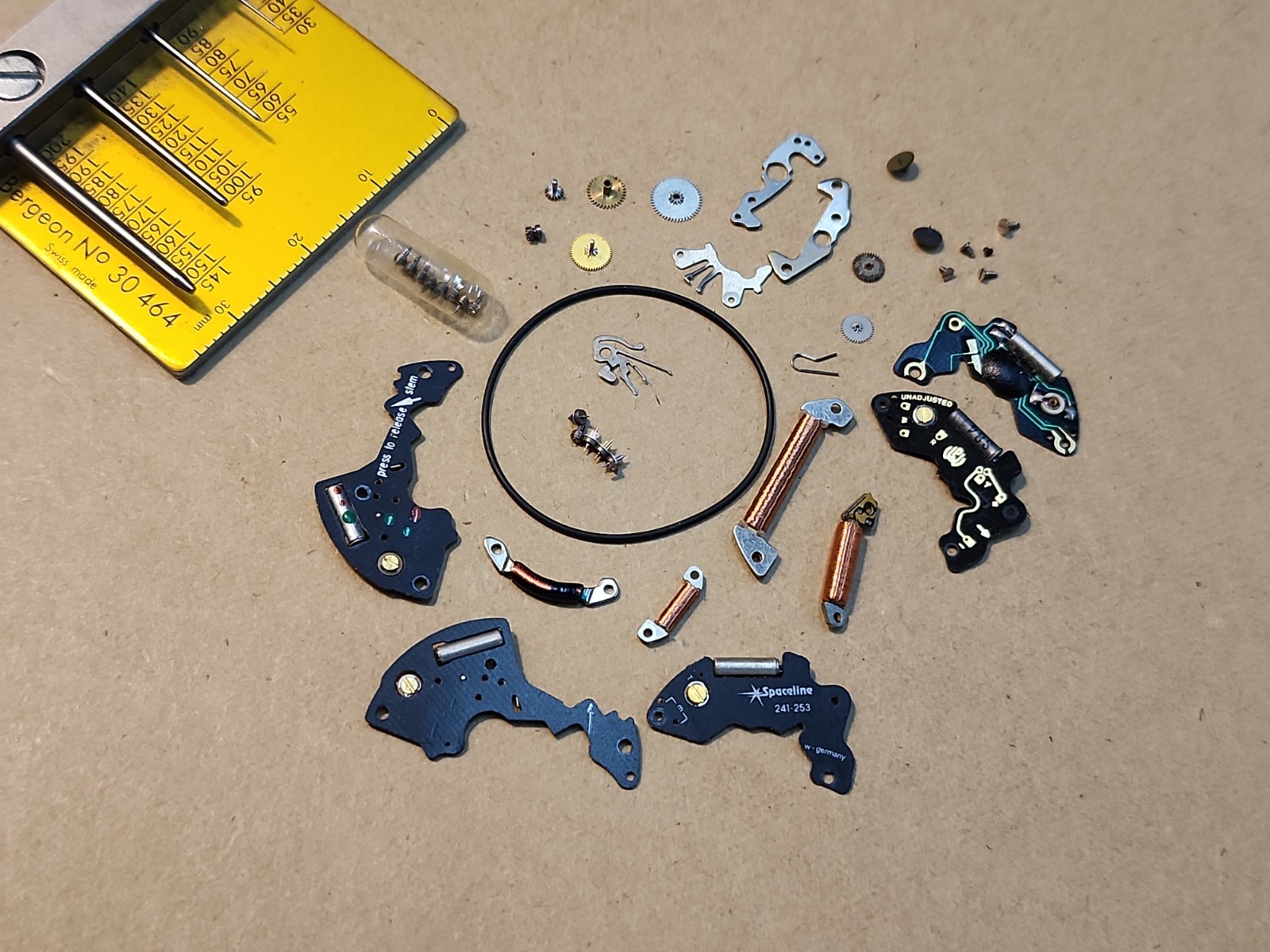 Lot Of Mixed NOS Circuits Coils Quartz Watch Movement Parts Repairs Spares