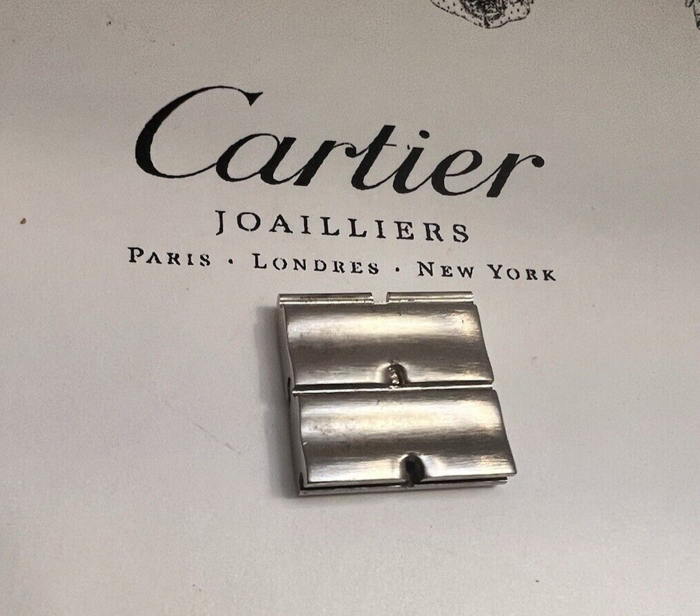 Cartier Watch Link Santos Stainless Steel 14mm PREOWNED COMPLETE Swiss Made
