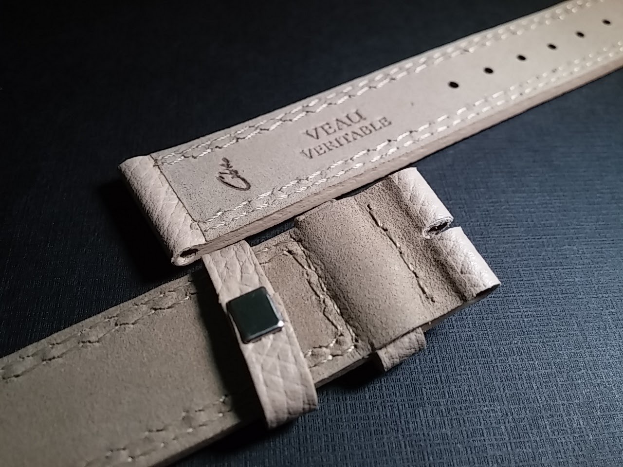 COBRA Band 16/15.5mm, TAN, double stitch, Brand NEW watch strap, Genuine Leather