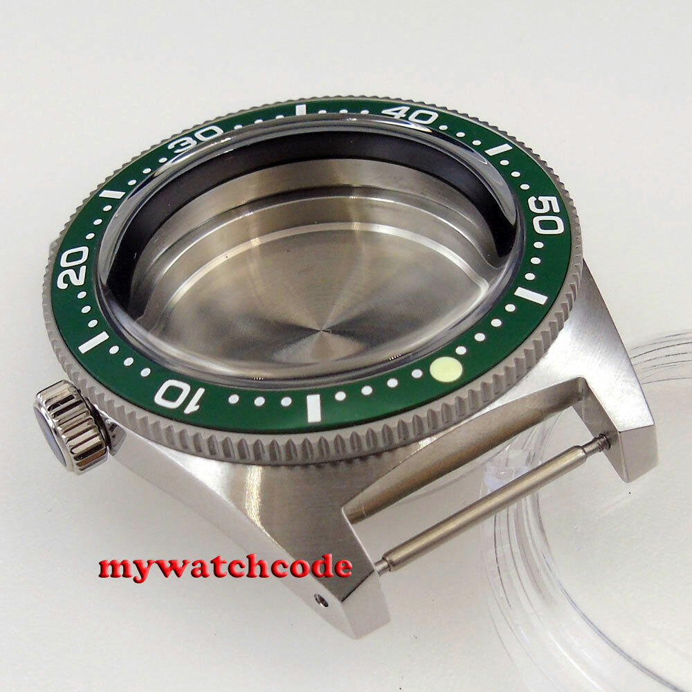 40mm Bow Sapphire Glass Watch Case Fit Seiko 62Mas NH34 NH35 NH36 7S26 ETA 2824