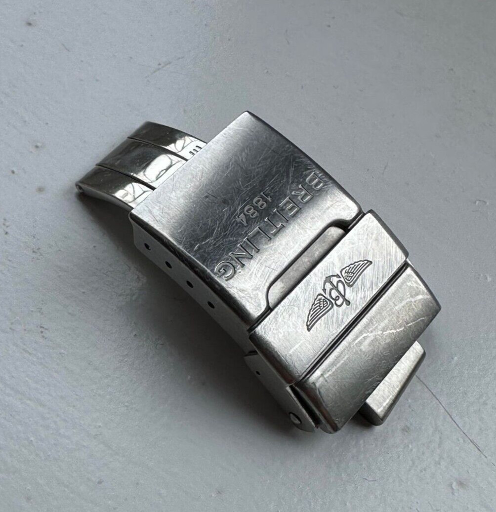 Genuine Original Breitling Deployment Deployant Clasp Buckle Bracelet Steel 20mm
