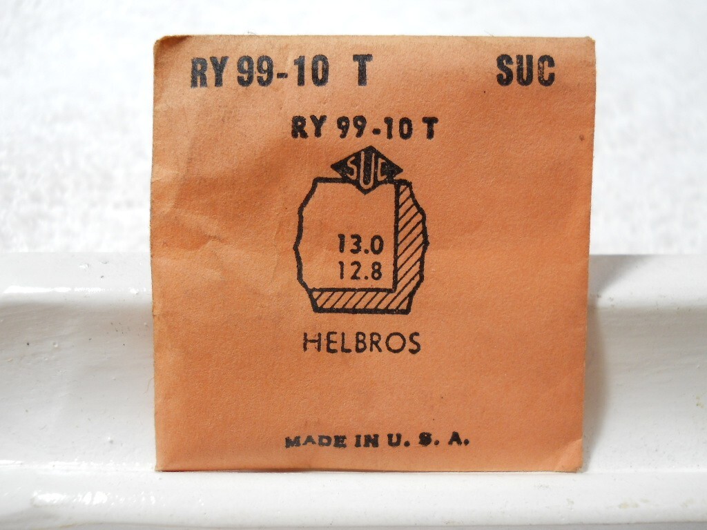 SUC RY99-10T Watch Crystal – Fit Helbros – 13.0 x 12.8 mm – Replacement / Repair