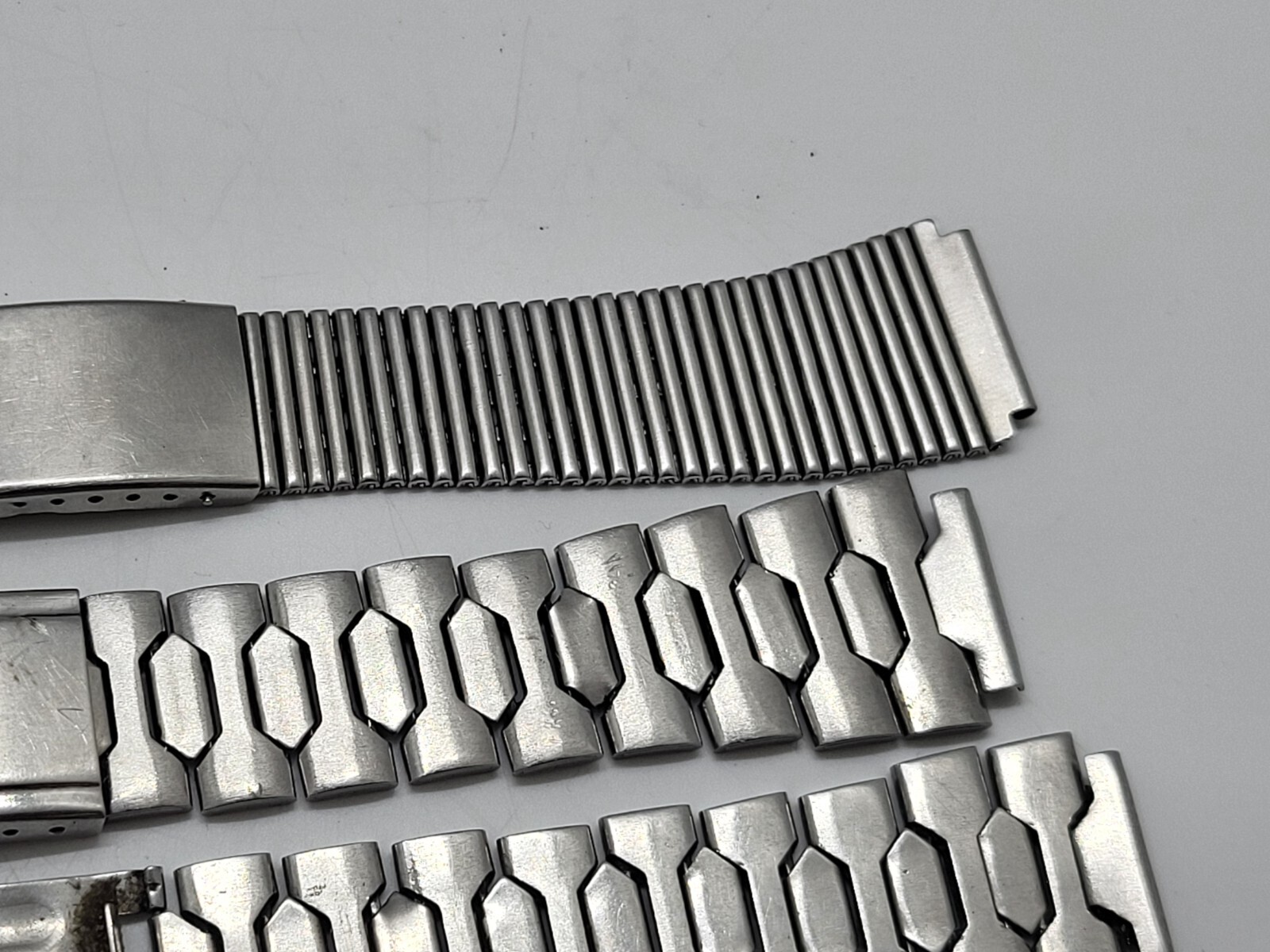 Vintage stainless steel bracelets USSR wristwatches different for spare parts