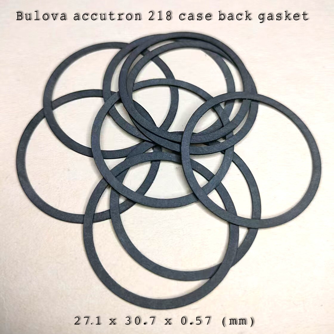 Bulova accutron 218 case back gasket #G780