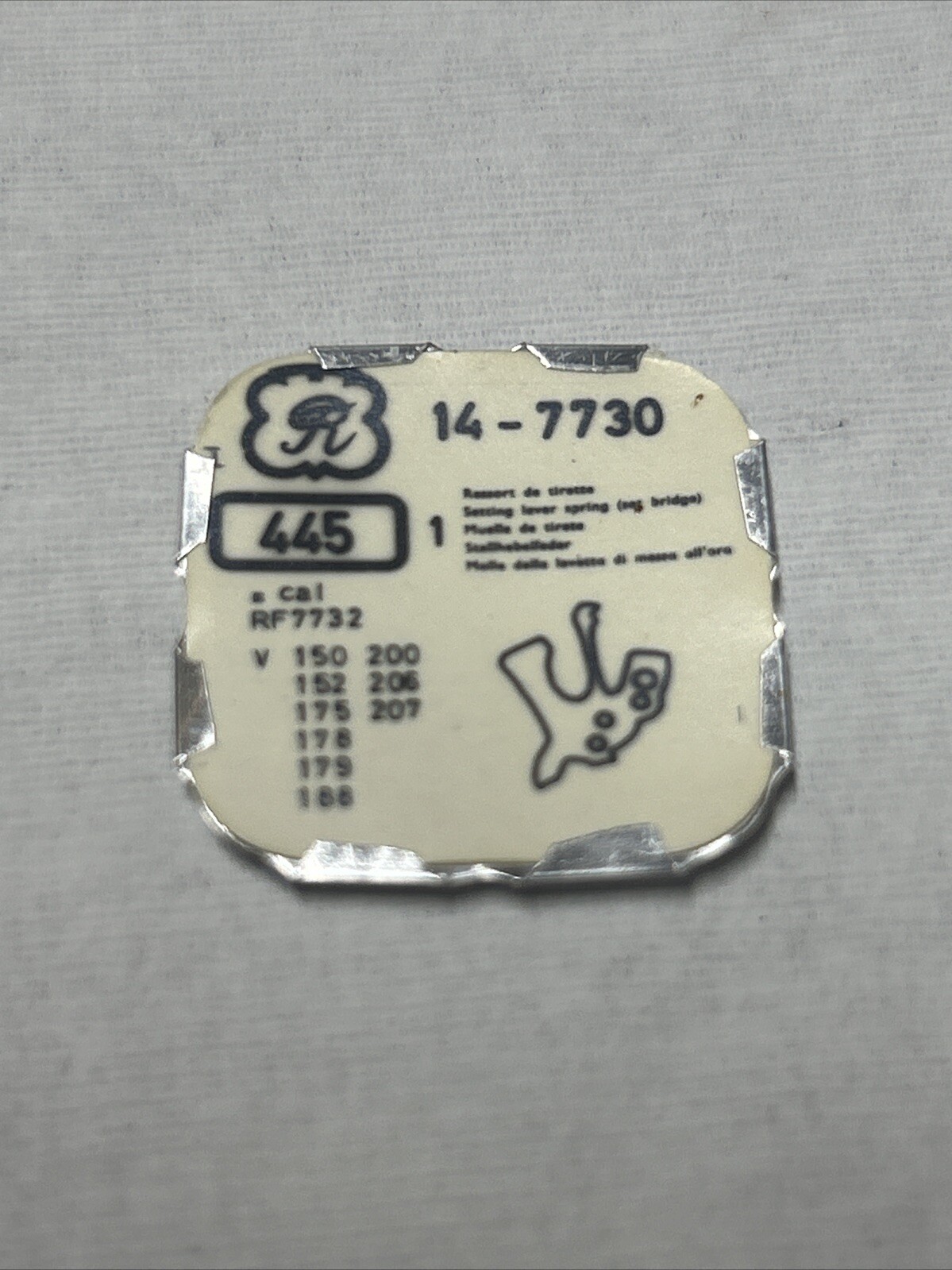 VALJOUX 7730,7732 VENUS 178,152,175,188 SET BRIDGE PART NUMBER 445