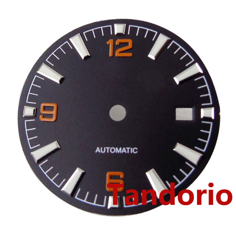31mm Black Dial Face Fit NH35A NH36 Miyota8215 ETA2824 PT5000 Automatic Movement