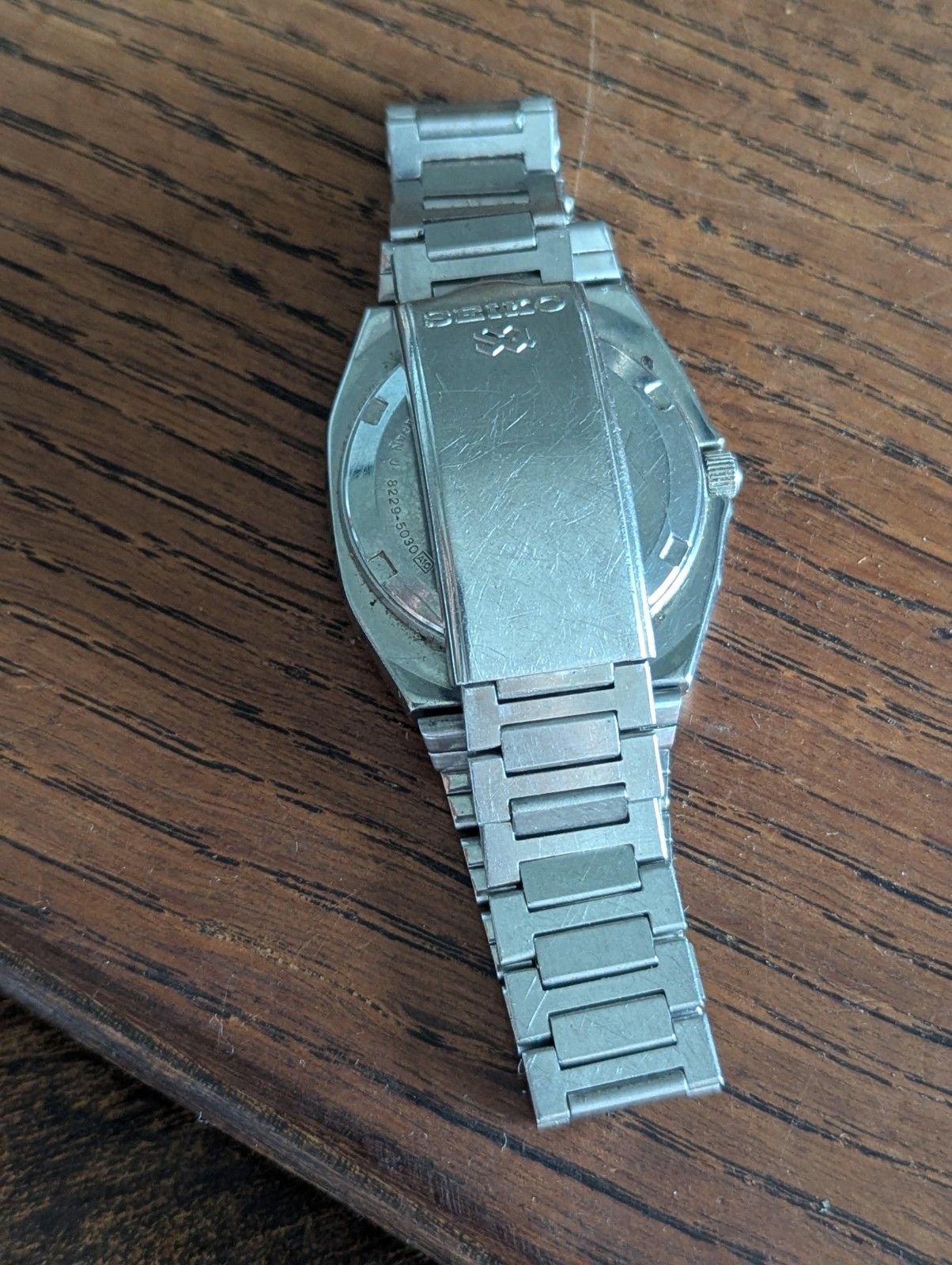 Seiko 8229-5030 Sports Watch Case/Dial/Hands for Parts / Project #S676