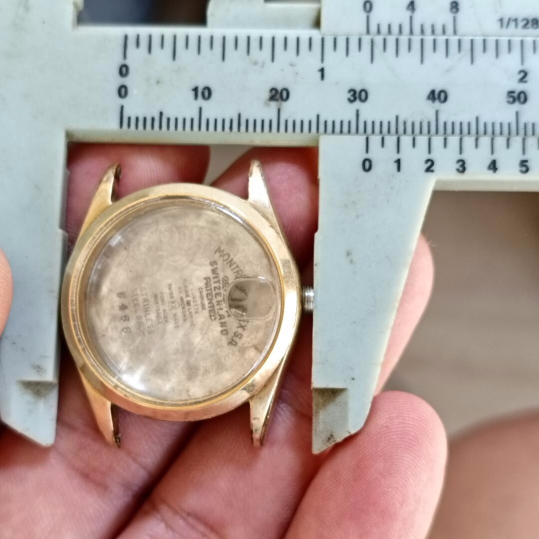 GENUINE COMPLETE CASE GOLDEN COLOR VINTAGE ROLEX 6466 BREVET 6239 40 MICRONS