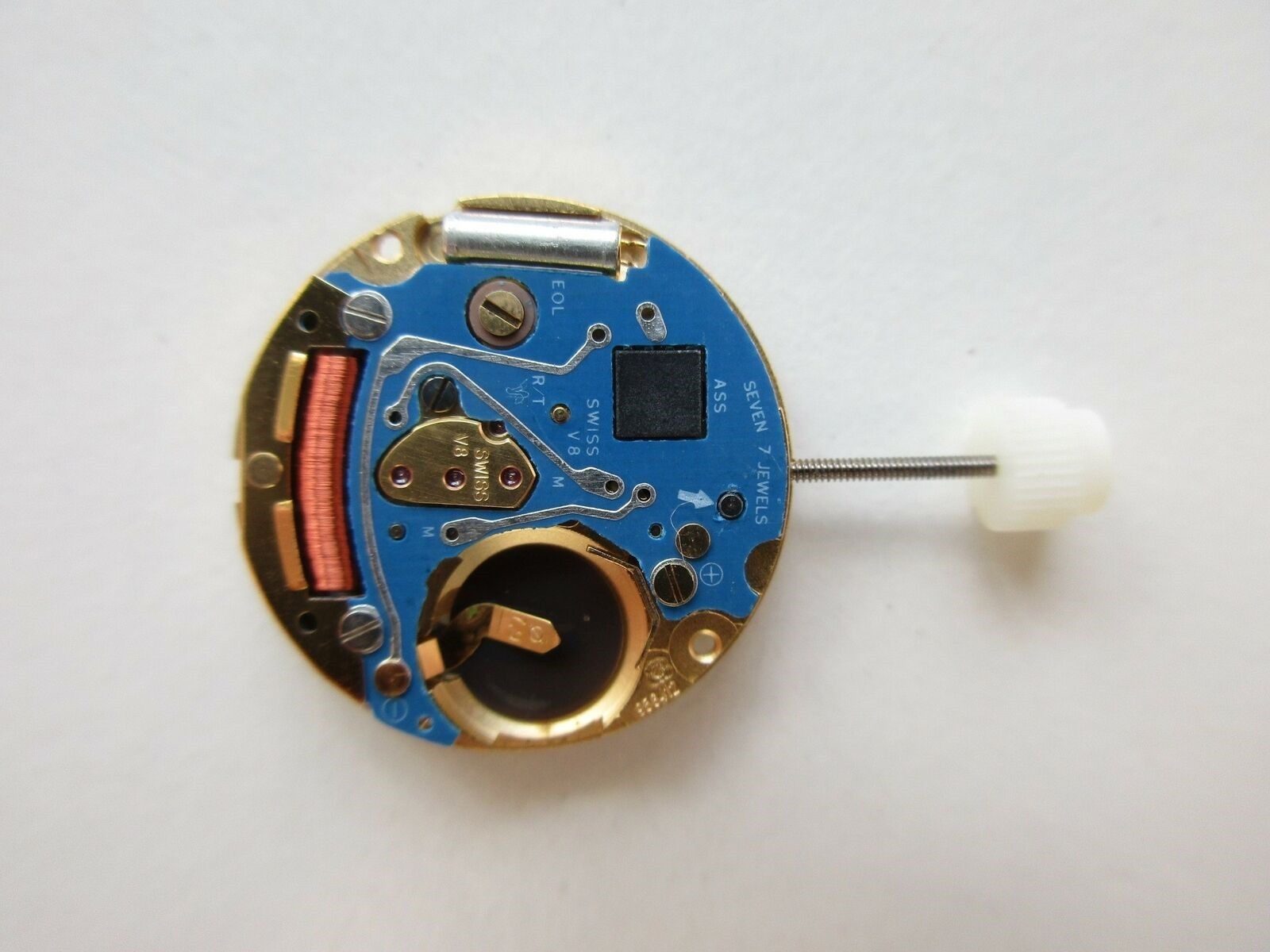 ETA 8¾”‘ cal. 956.412 2 hands white date-6 Swiss N.O.S 7 jewels watch movement