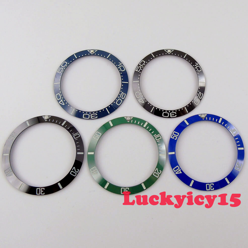 38mm super luminous ceramic bezel insert fit for 40mm PARNIS men’s watch case