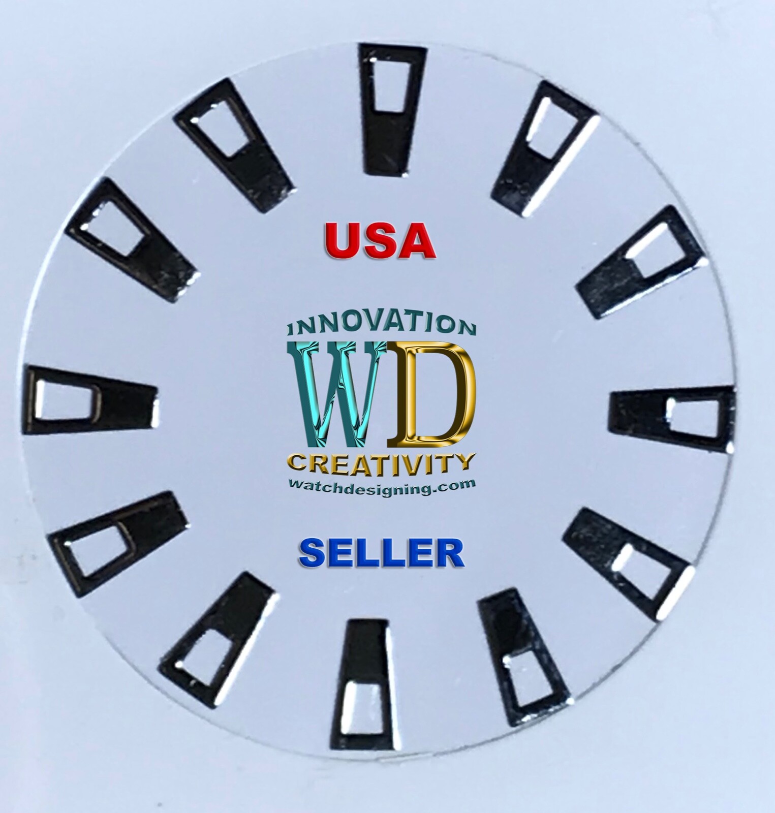 Watch Dial Hour SILVER Markers Triangle Numbers Numerals Small Miniature Parts