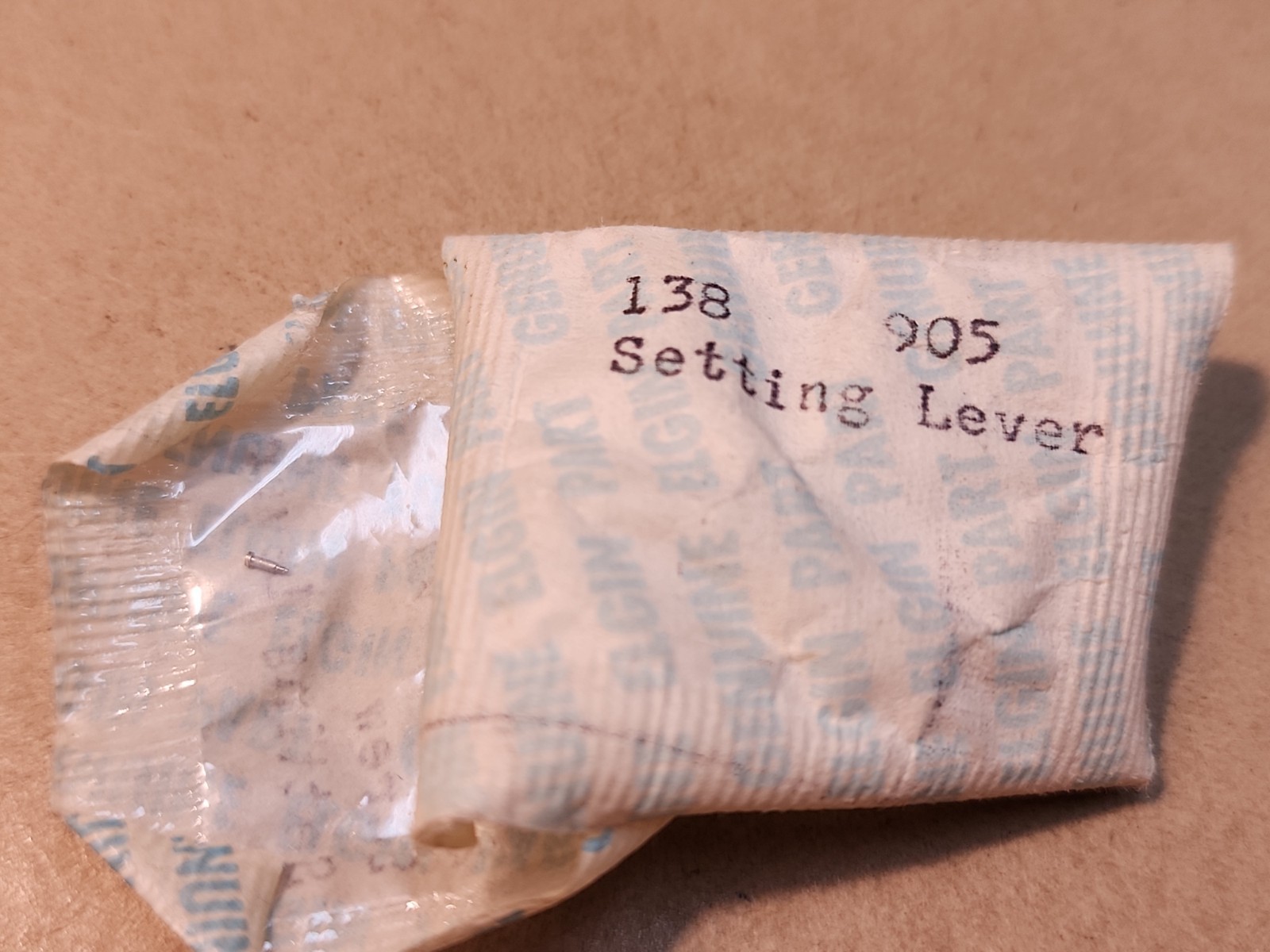 NOS Elgin 21/0 Grade 905 Setting Lever & Setting Lever Screw Parts Spares