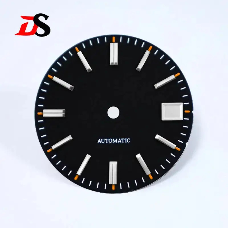 DS Watch GS Dial Sunburst Dial 28.5mm Matte Red Orange No Lume NH35 NH38 No Date