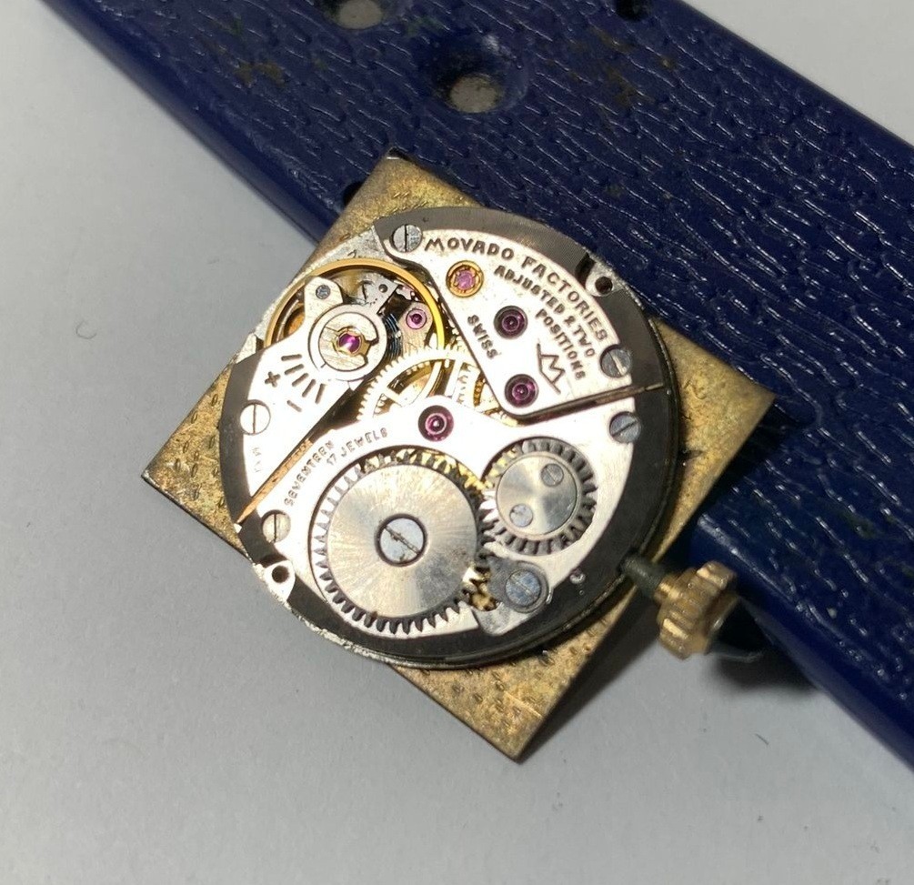 1950s Movado Factories Caliber 248 17 Jewels 9 Lignes Movement & Dial- RUNS !!