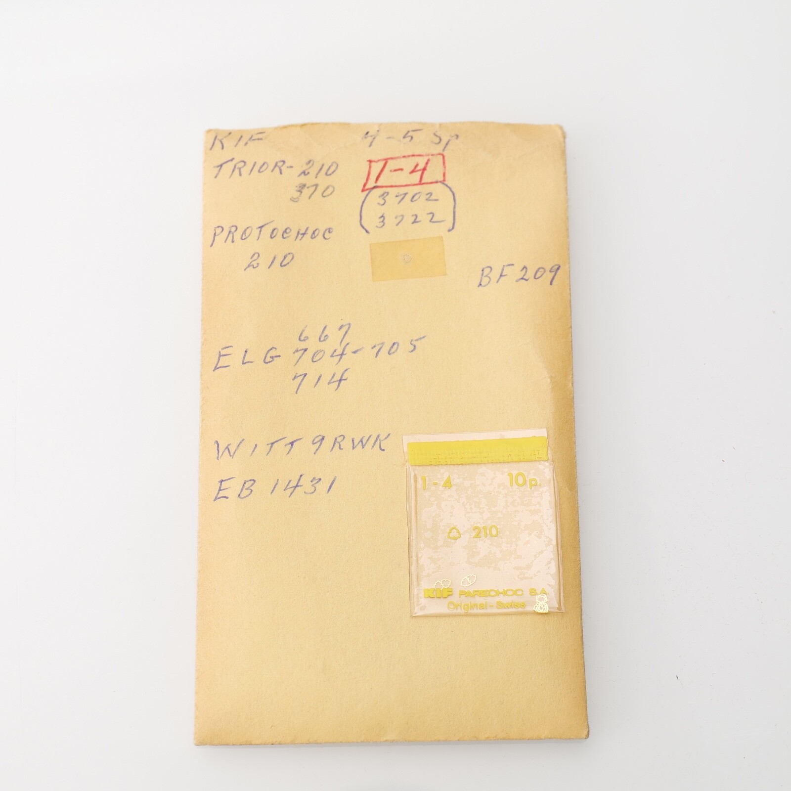 KIF – 10 pieces -SPRING Part Trior 210, 370 – Protochoc 210 Elgin 667 (C10R1)