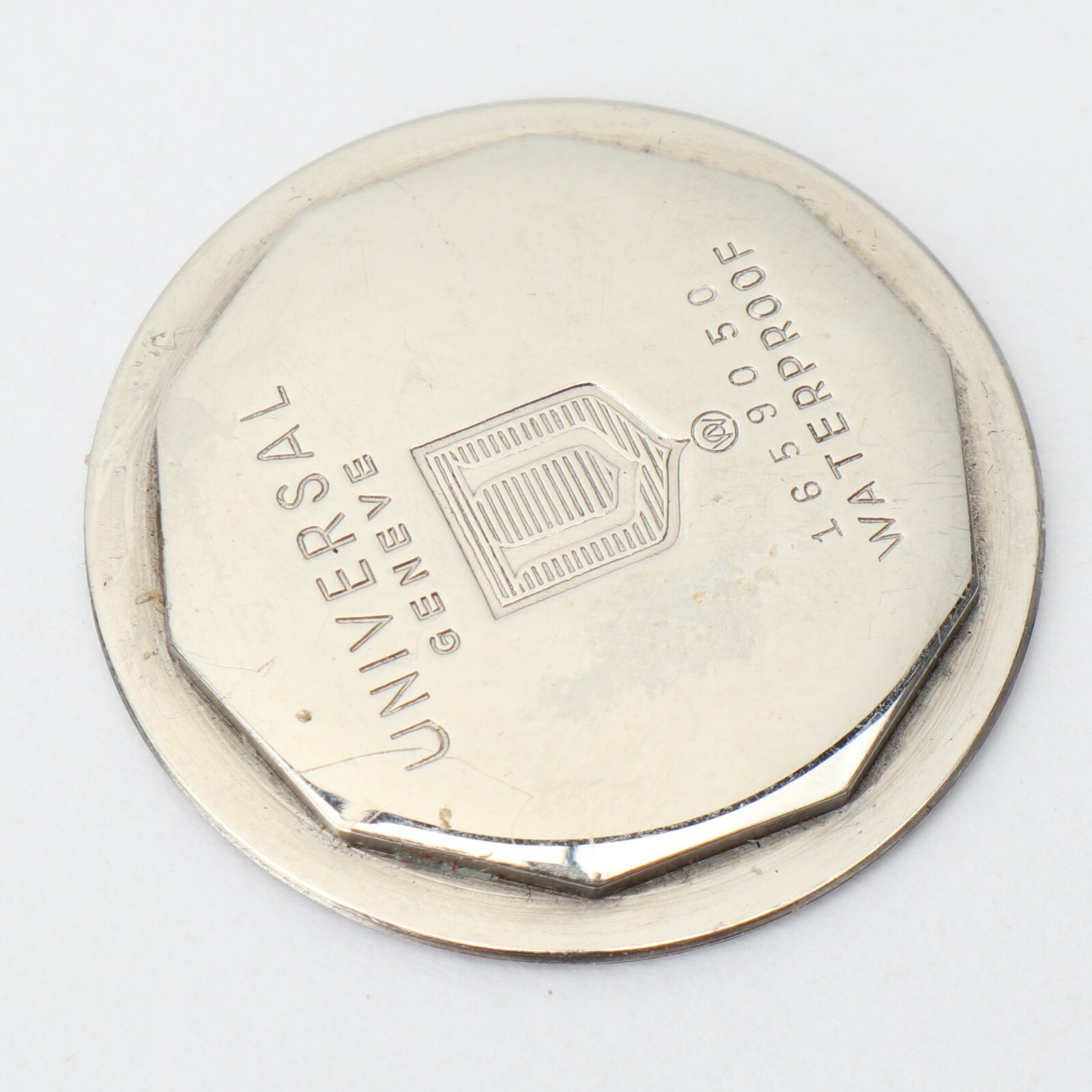 Universal Geneve 606501-5 Stainless Steel Watch Case Backing Only Parts Repairs