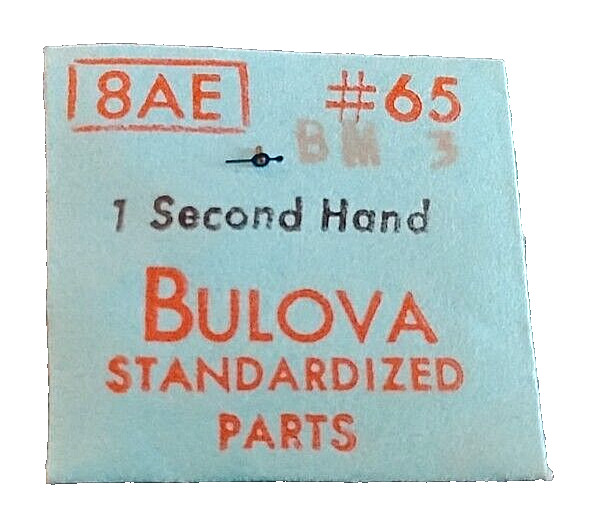 Bulova 8AE Second Hand Blue Modern 3 watch part #65