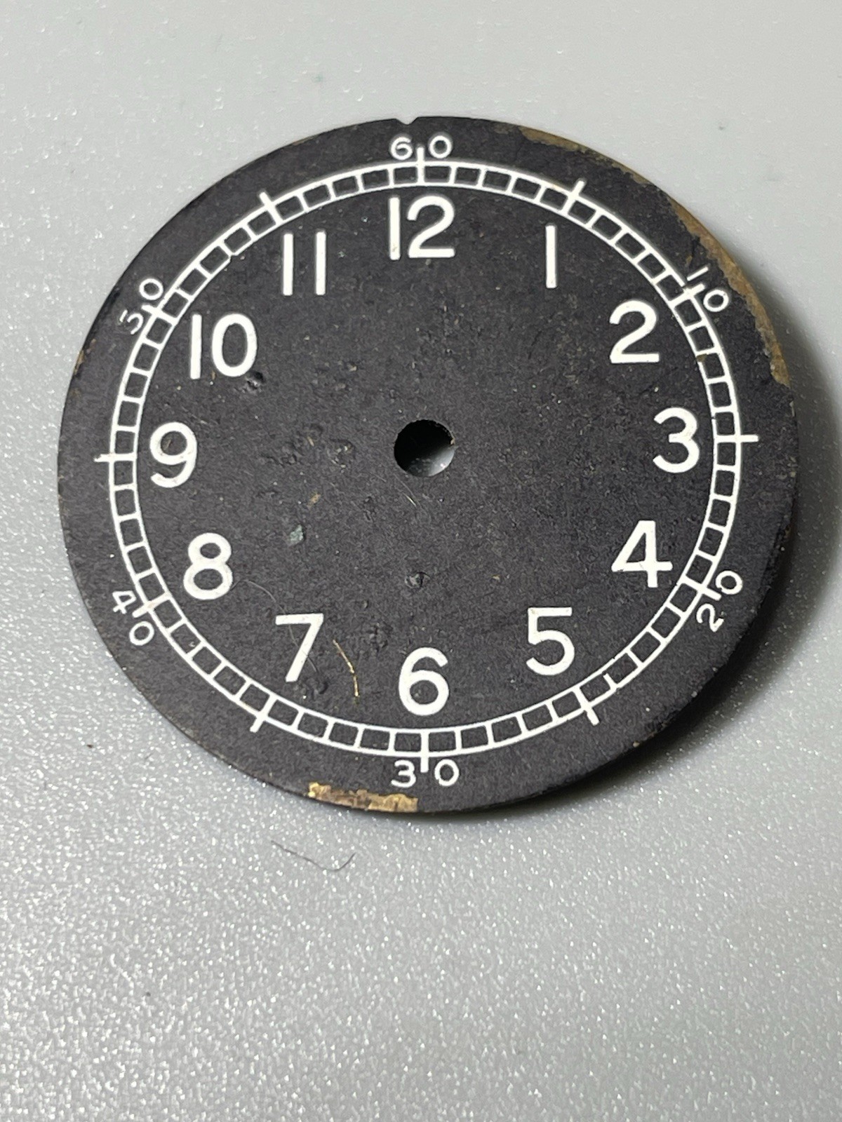 WWII‑Era Military Style Swiss Watch Dial 24mm for FHF 30/32 Movement