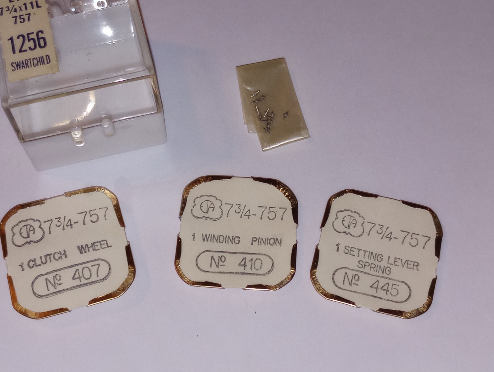 ETA 7-3/4-757 Part #’s 407, 410, 445, NOS (locHC2)