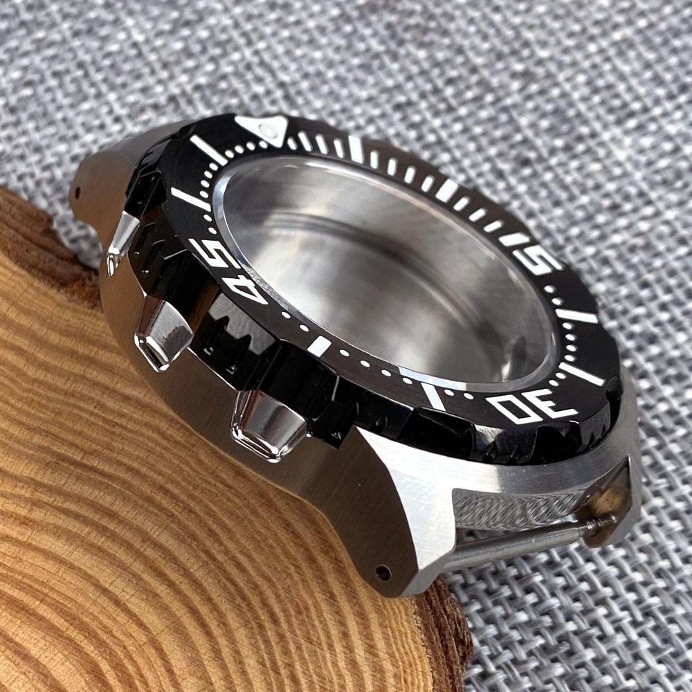 42mm AR Sapphire Crystal Monster Watch Case for NH34 NH35A NH36/ETA2824 Movement