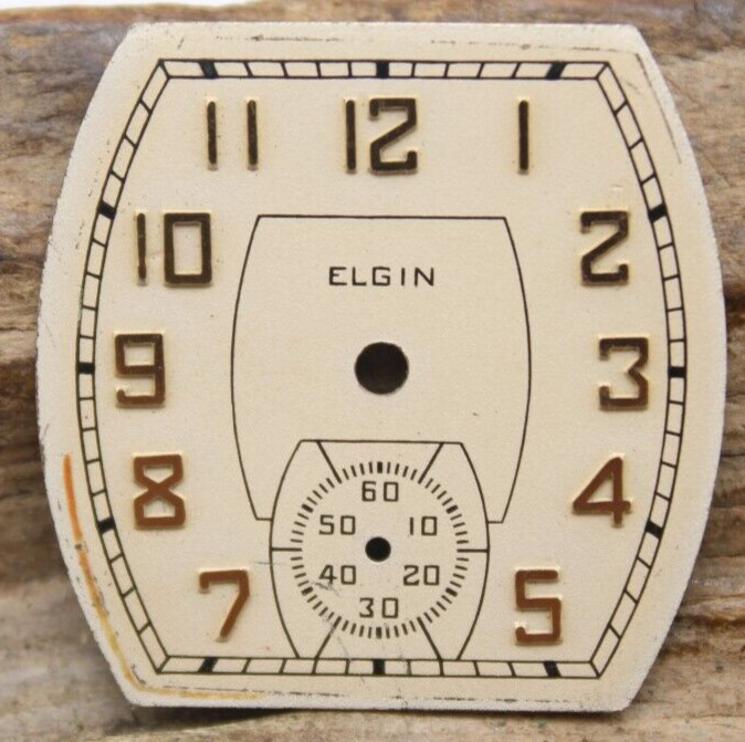 ELGIN WATCH DIAL ARABIC NUMERAL INDICES 26.7×26.8mm (BK3)