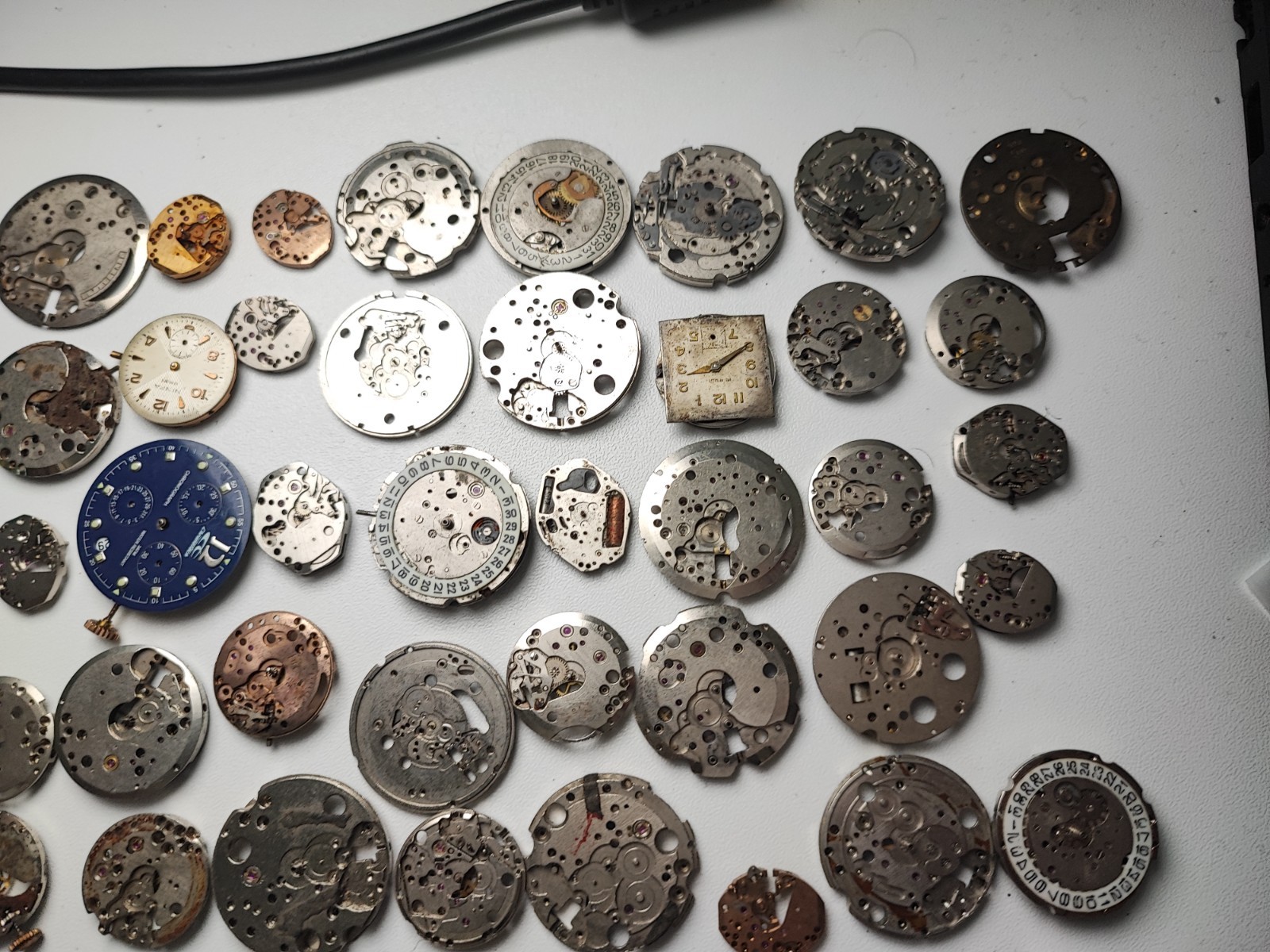 mix Watch Main Plate platinum lot as fe jej bfg fhf eta ronda amida dursa others