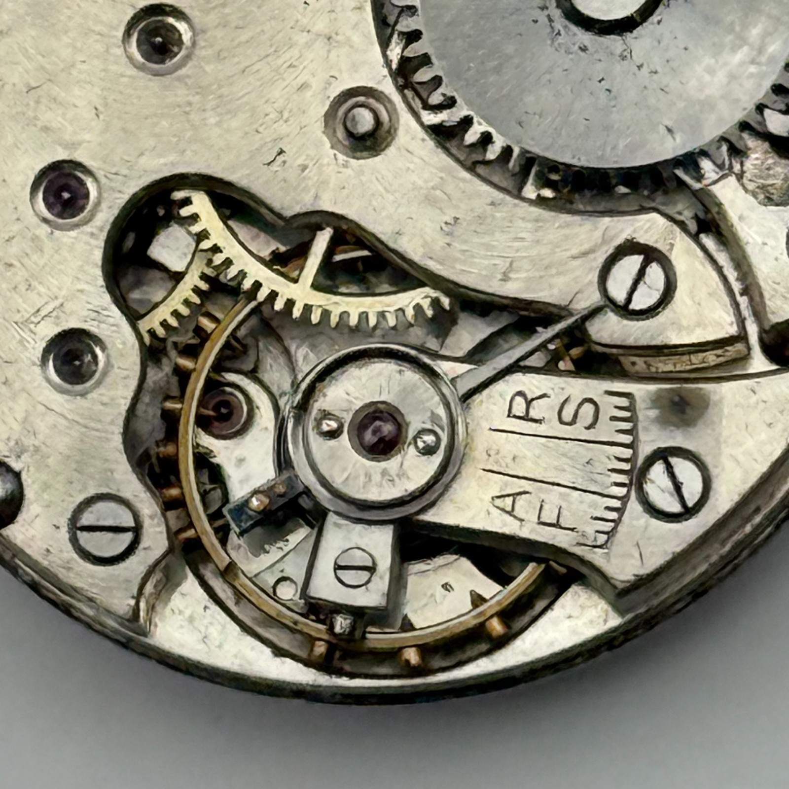 Unidentified Trench Watch Movement Sub Seconds Parts Repair 24.7mm