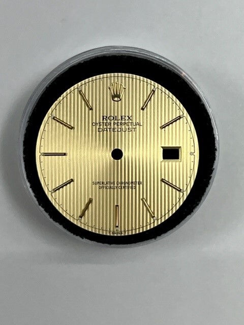 GENUINE ROLEX MENS 36MM DATEJUST TAPESTRY INDEX HOUR DIAL
