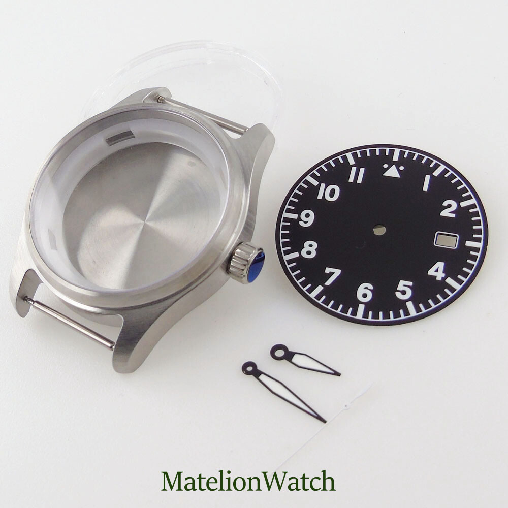 39mm Watch Case Fit NH35 NH35A Sapphire Glass 200M Waterproof +Dial+Hands