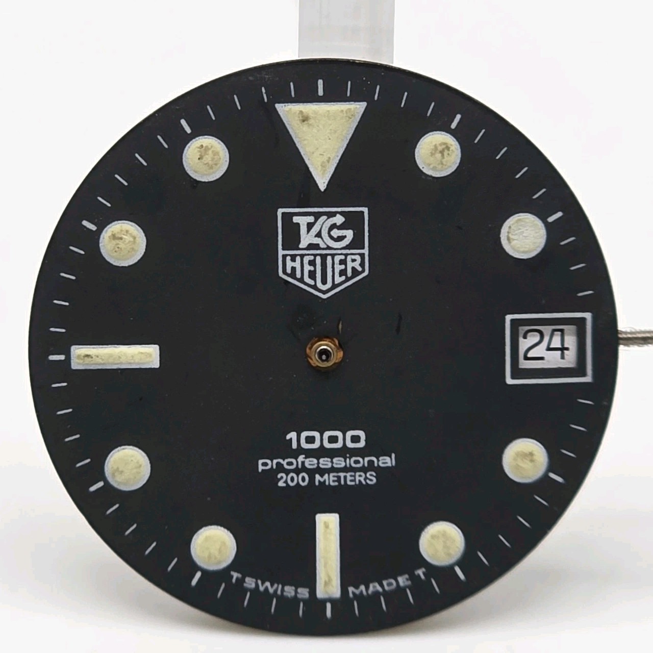 Tag Heuer 1000 Professional 200 Meters Black Dial With Movement Parts Or Repair