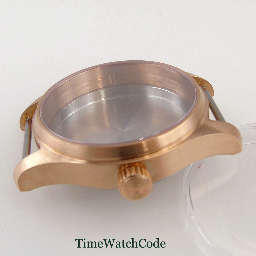 39mm Diver Watch Case CUSN8 Bronze Sapphire Crystal Fit NH35 NH36 ETA2824 PT5000